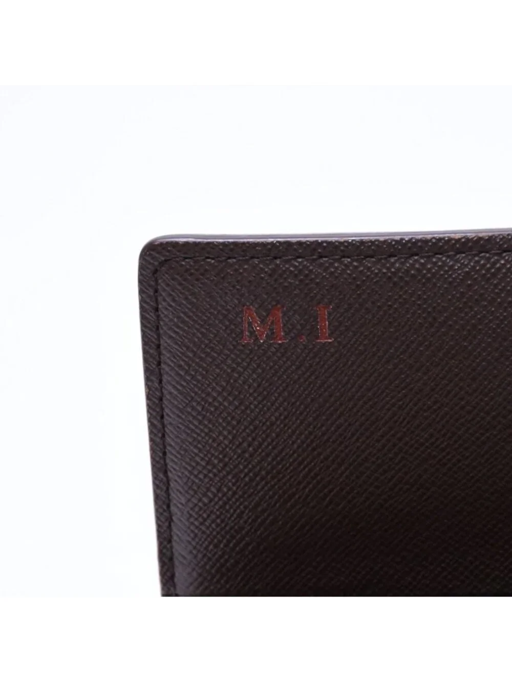 Louis Vuitton Porte Monnaie Pied Tresor Bifold Wallet Damier Ebene Canvas